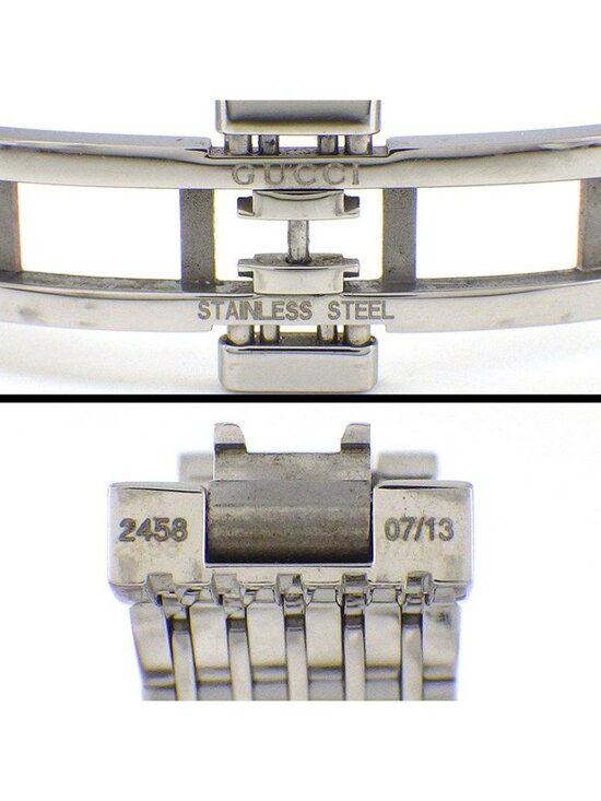 Gucci Watch Metro Rectangular GG Pattern Black Dial SS Quartz Analog main image 12